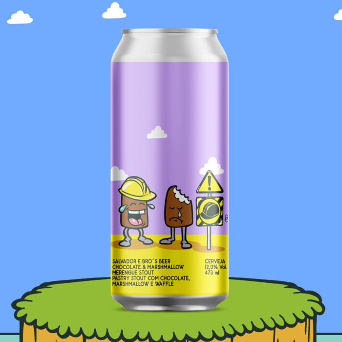 055 Cerveja Salvador e Bro's Beer Chocolate Marshmallow Merengue Stout, 473ml