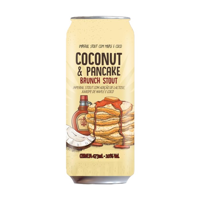 Cerveja 5 Elementos Coconut Pancake Brunch Stout 2022, 473ml