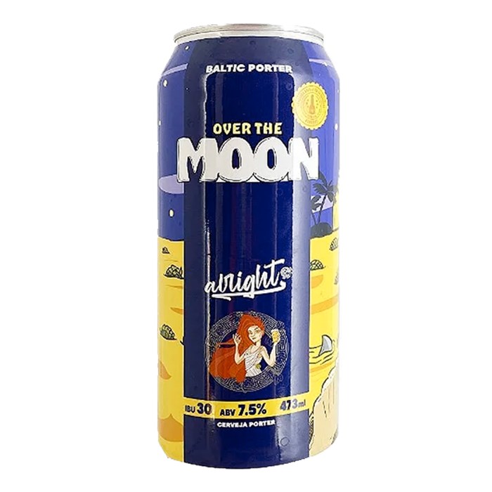 Cerveja Alright Over The Moon Baltic Porter Lata 473ml