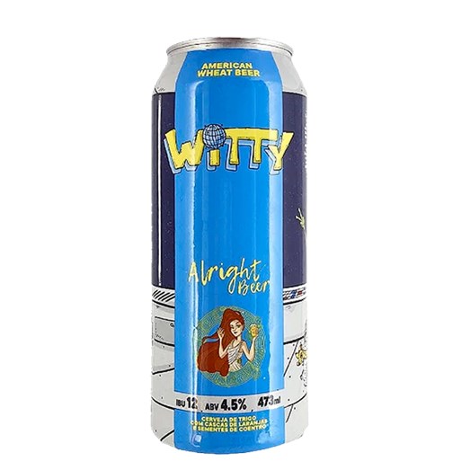 Cerveja Alright Witty American Wheat Lata 473ml