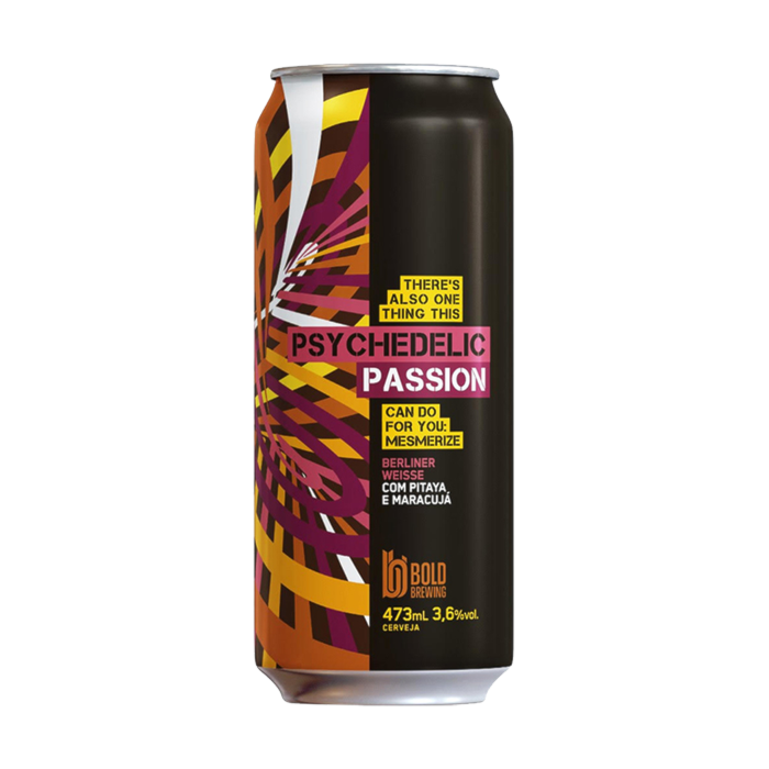 Cerveja artesanal Psychedelic Passion Berliner Weisse C/ Pitaya e Maracujá – Bold – 473 ml