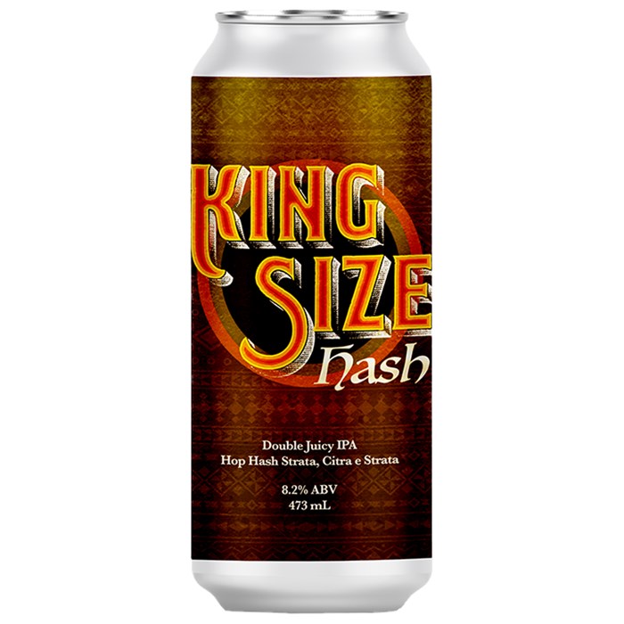 Cerveja Captain Brew King Size Hash Double Juicy IPA Lata 473ml