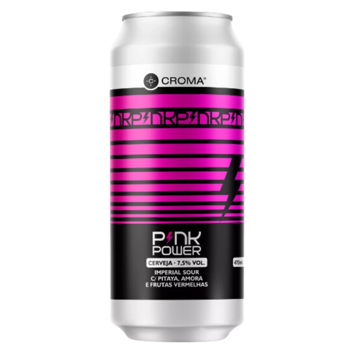 Cerveja Croma Pink Power Imperial Sour Lata 473ml