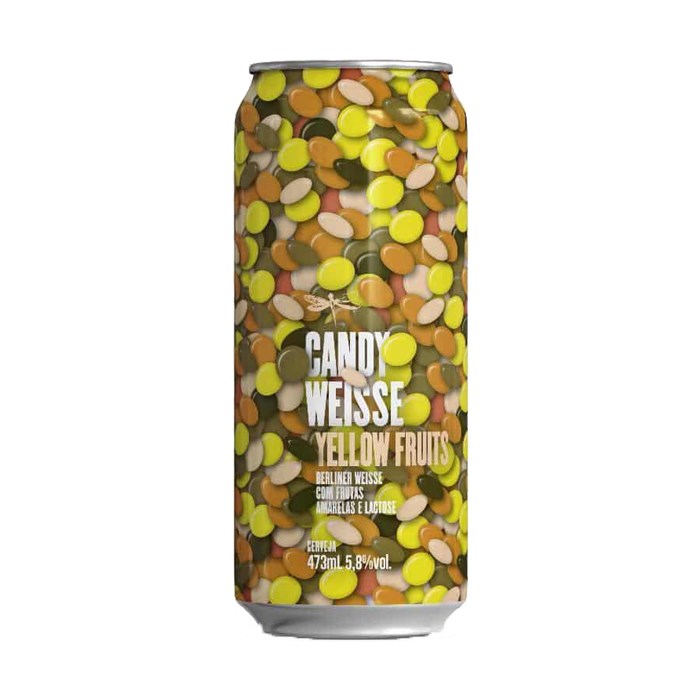 Cerveja Dádiva Candy Weisse Yellow Fruits, 473ml