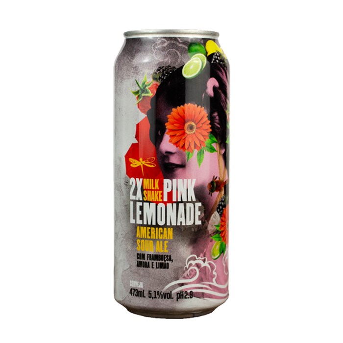 Cerveja Dádiva Milkshake Double Pink Lemonade, 473ml