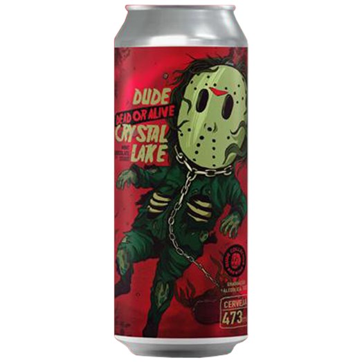 Cerveja Dude Dead or Alive at Crystal Lake Mint Chocolate Cake Stout Lata 473ml