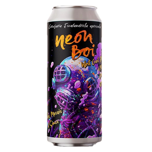 Cerveja Escafandrista Neon Boi West Coast Pilsner Lata 473ml