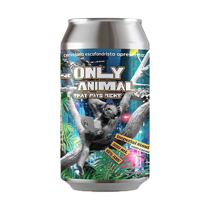 Cerveja Escafandrista The Only Animal That Pays Rent Imperial Stout Lata 350ml