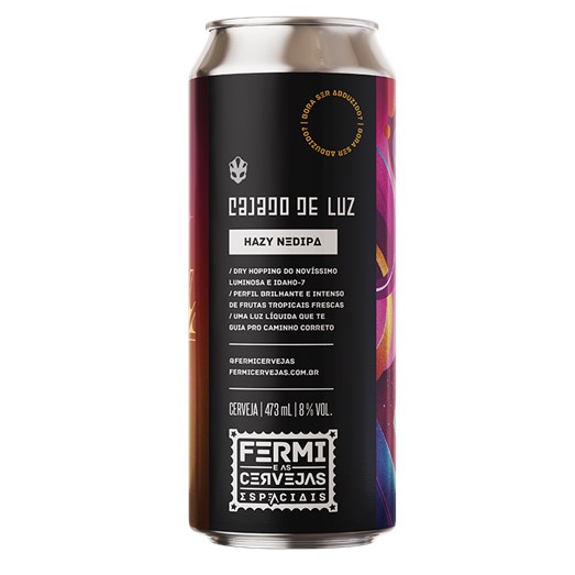 Cerveja Fermi Cajado de Luz Hazy NEDIPA Lata 473ml