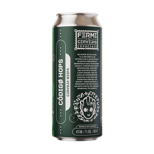 Cerveja Fermi Código Hops, 473ml