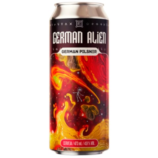 Cerveja Fermi German Alien German Pilsner Lata 473ml