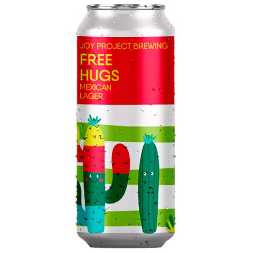 Cerveja Joy Project Brewing Free Hugs Mexican Lager Lata 473ml