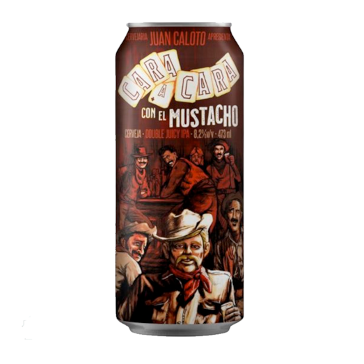 Cerveja Juan Caloto Cara a Cara con El Muchacho Double Juicy IPA Lata 473ml