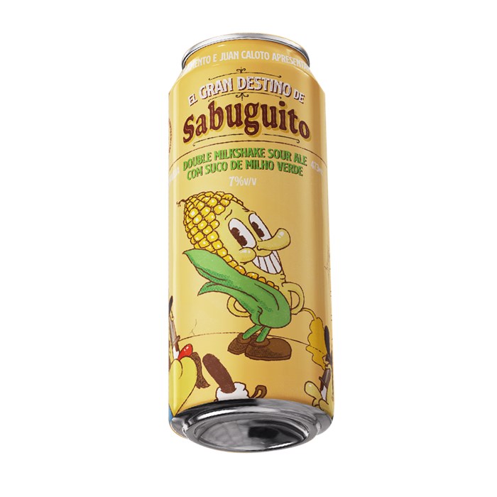 Cerveja Juan Caloto e Sacramento El Gran Destino de Sabuguito Double Milkshake Sour Lata 473ml