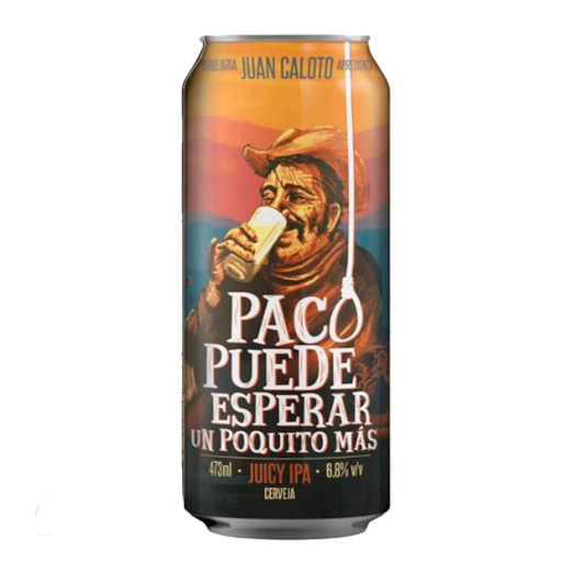 Cerveja Juan Caloto Paco Puede Esperar un Poquito Más Juicy IPA Lata 473ml