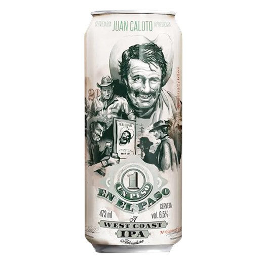 Cerveja Juan Caloto Un Peso en El Paso West Coast IPA Lata 473ml (Pré-Venda)
