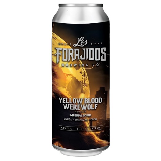Cerveja Los Forajidos Yellow Blood Werewolf Imperial Sour Lata 473ml
