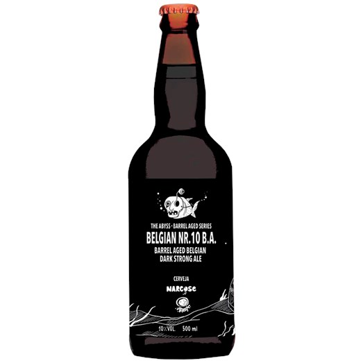 Cerveja Narcose Belgian Nr. 10 B.A Barrel Aged Belgian Dark Strong Ale Garrafa 500ml