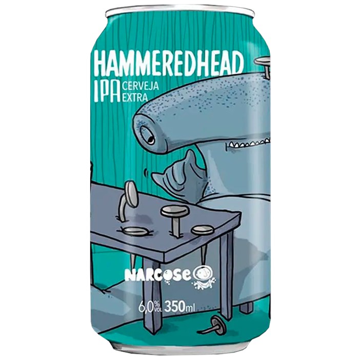 Cerveja Narcose Hammeredhead IPA Lata 350ml