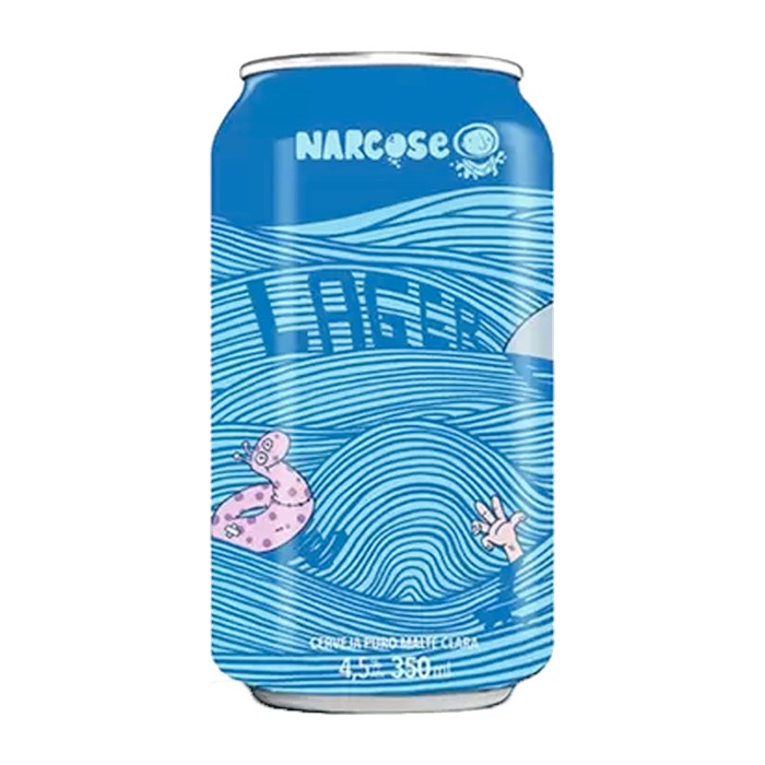 Cerveja Narcose Lager Lata 350ml