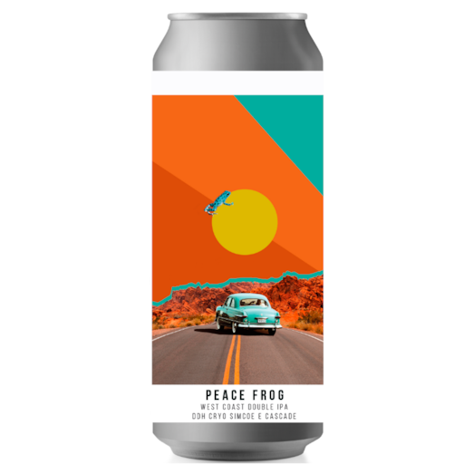 Cerveja Octopus Peace Frog West Coast Double IPA Lata 473ml (Pré-Venda)