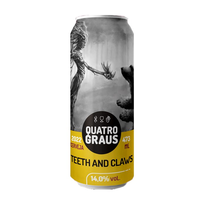 Cerveja Quatro Graus Teeth and Claws, 473ml