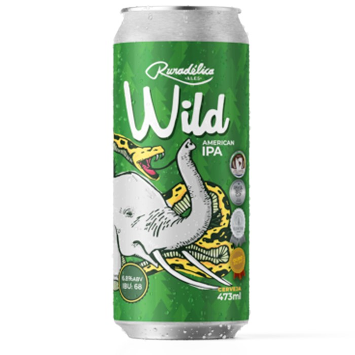 Cerveja Ruradélica Ales Wild American IPA Lata 473ml