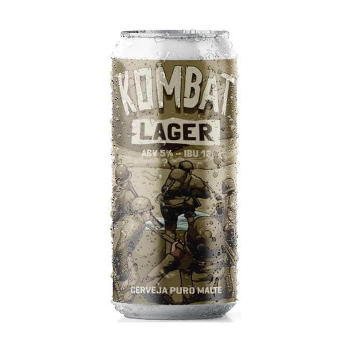 Cerveja Salvador Kombat Lager, 473ml