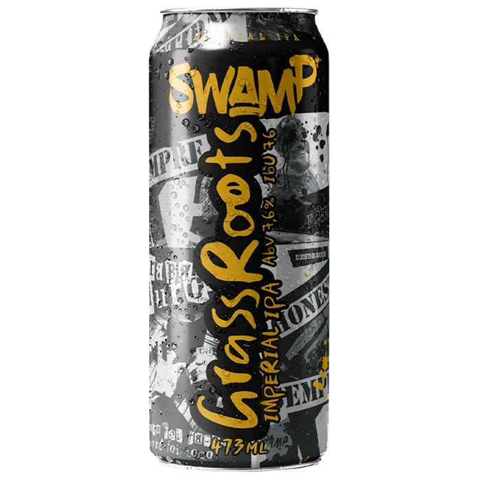 Cerveja Swamp Grassroots Imperial IPA Lata 473ml