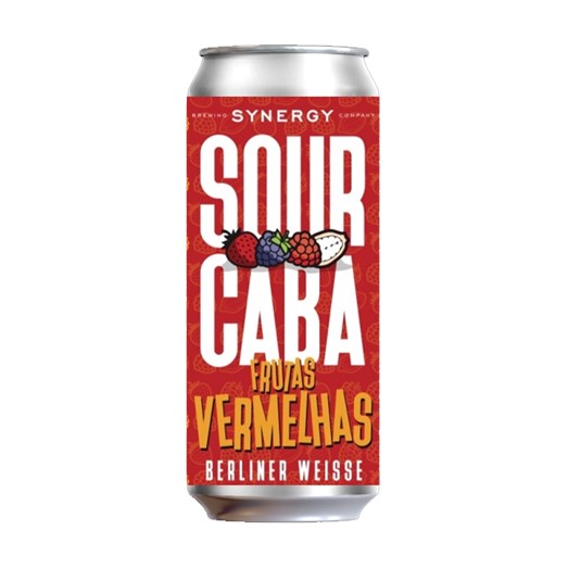 Cerveja Synergy Sourcaba Frutas Vermelhas com Cupuaçu, 473ml