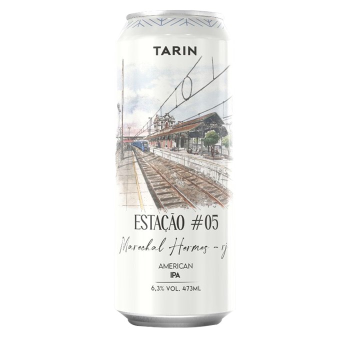 Cerveja Tarin Estação #5 American IPA Lata 473ml
