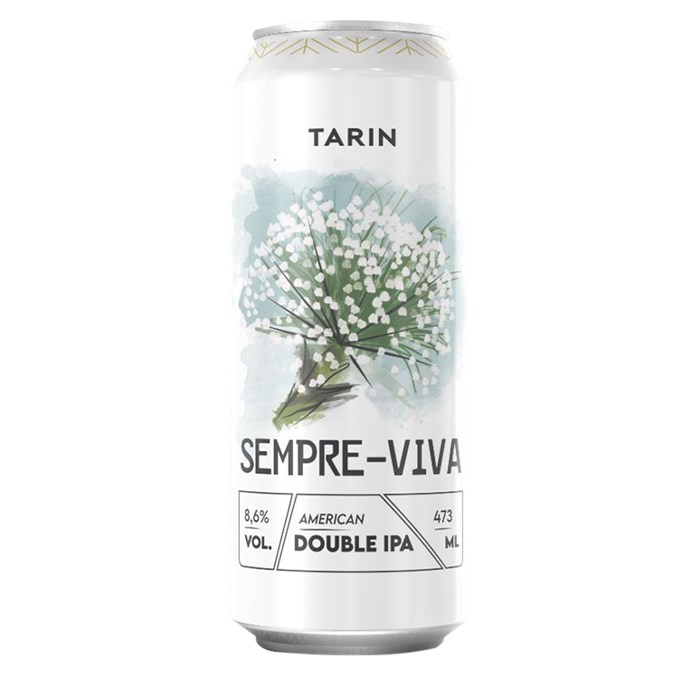 Cerveja Tarin Sempre Viva American Double IPA Lata 473ml