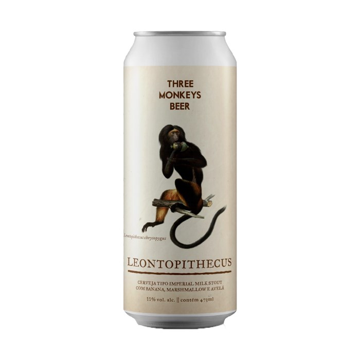 Cerveja Three Monkeys Leontopithecus, 473ml